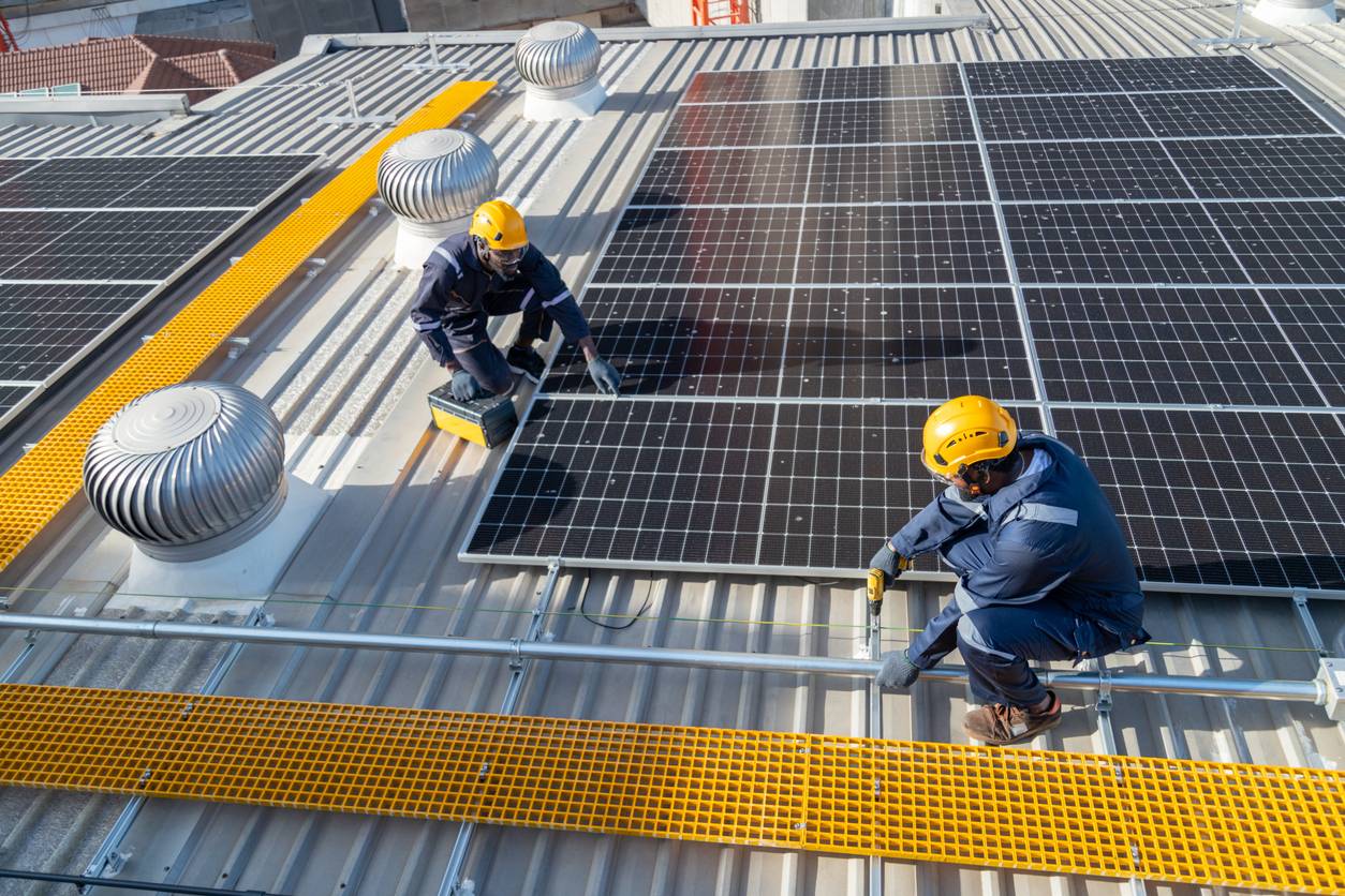 Panneaux solaires en entreprise