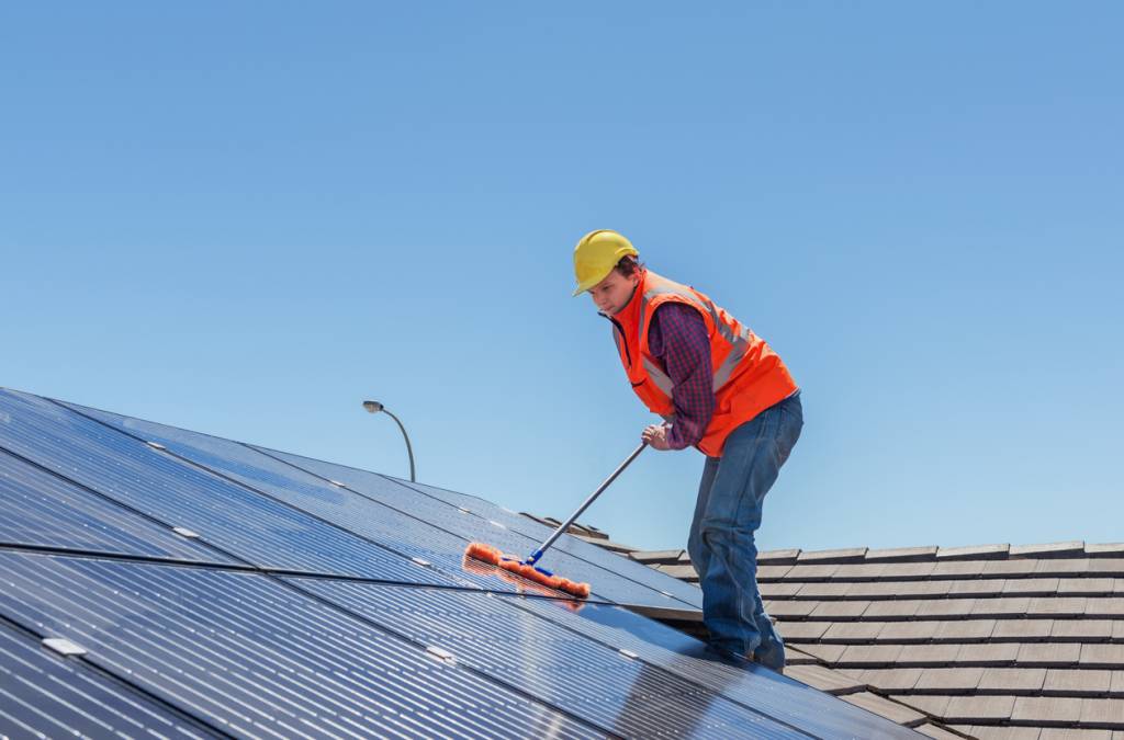 nettoyage écoresponsable de panneaux solaires